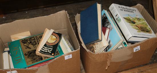 Two boxes of mixed books